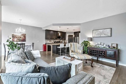 90 Brightoncrest Grove Se, Calgary, AB - Indoor Photo Showing Living Room