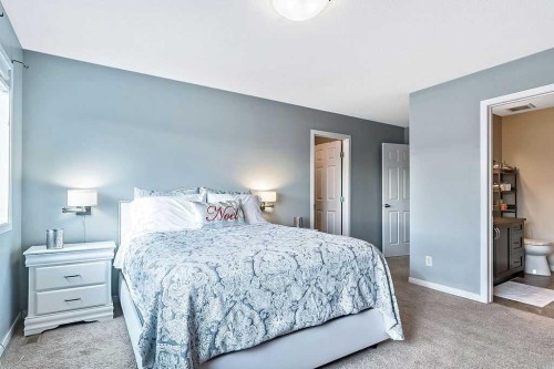 90 Brightoncrest Grove Se, Calgary, AB - Indoor Photo Showing Bedroom