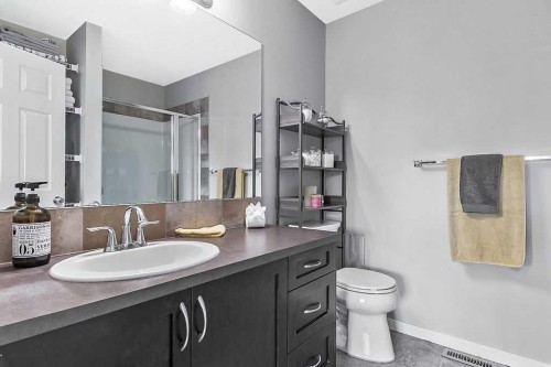 90 Brightoncrest Grove Se, Calgary, AB - Indoor Photo Showing Bathroom
