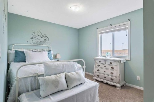 90 Brightoncrest Grove Se, Calgary, AB - Indoor Photo Showing Bedroom