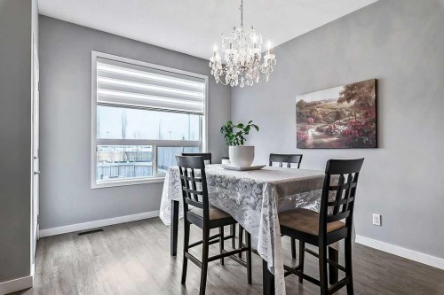 90 Brightoncrest Grove Se, Calgary, AB - Indoor Photo Showing Dining Room