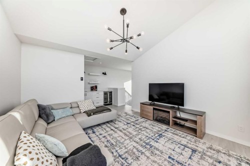 12 West Grove Link Sw, Calgary, AB - Indoor Photo Showing Living Room