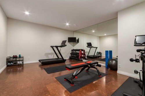 2 Watermark Avenue, Rural Rocky View County, AB - Indoor Photo Showing Gym Room