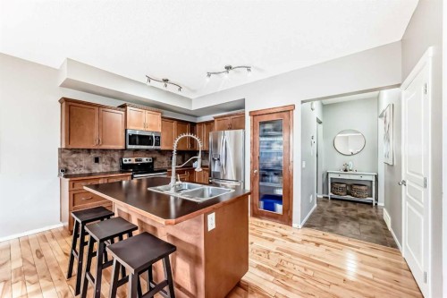 284 Sagewood Landing Sw, Airdrie, AB - Indoor Photo Showing Kitchen With Double Sink