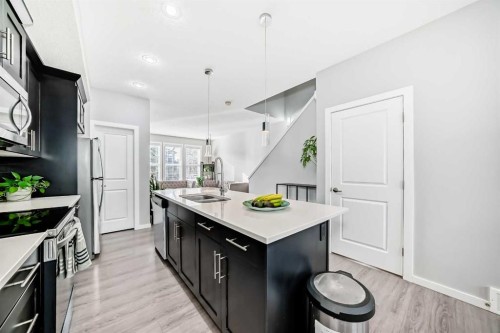 1349 Legacy Circle Se, Calgary, AB - Indoor Photo Showing Kitchen With Upgraded Kitchen