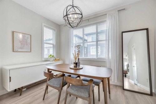 90 Cornerstone Manor, Calgary, AB - Indoor Photo Showing Dining Room