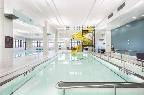 124 Mahogany Centre Se, Calgary, AB - Indoor Photo Showing Other Room With In Ground Pool