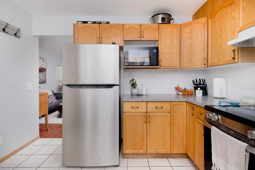 13-204 Strathaven Drive, Strathmore, AB - Indoor Photo Showing Kitchen