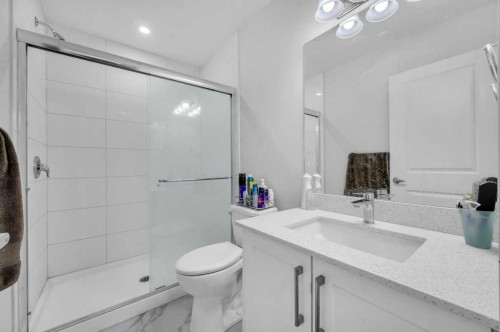 214 Corner Meadows Square, Calgary, AB - Indoor Photo Showing Bathroom