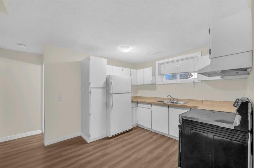 1527 52 Street Se, Calgary, AB - Indoor Photo Showing Kitchen With Double Sink