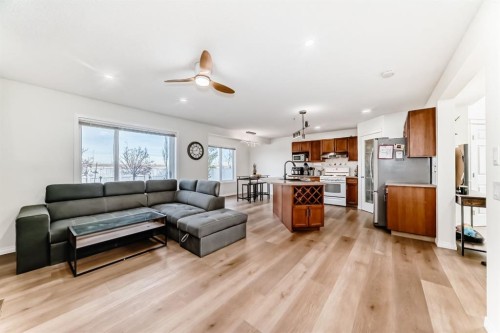 214 Coville Circle Ne, Calgary, AB - Indoor Photo Showing Living Room