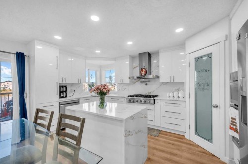 300 Taracove Estate Drive Ne, Calgary, AB - Indoor Photo Showing Kitchen With Upgraded Kitchen