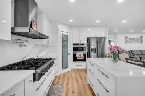 300 Taracove Estate Drive Ne, Calgary, AB - Indoor Photo Showing Kitchen With Upgraded Kitchen