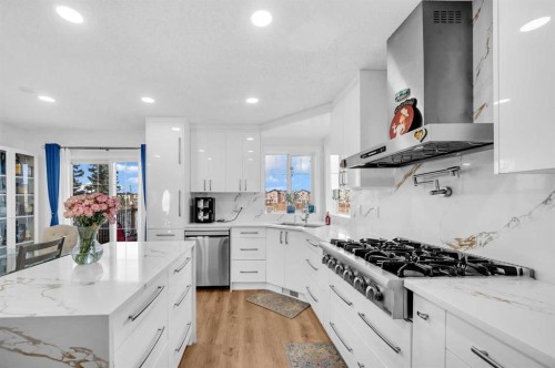 300 Taracove Estate Drive Ne, Calgary, AB - Indoor Photo Showing Kitchen With Upgraded Kitchen