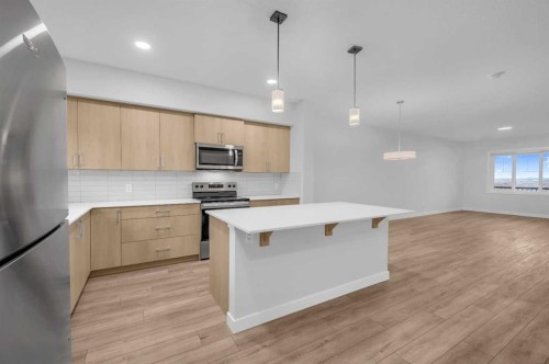 164 Legacy Reach Close Se, Calgary, AB - Indoor Photo Showing Kitchen With Stainless Steel Kitchen With Upgraded Kitchen