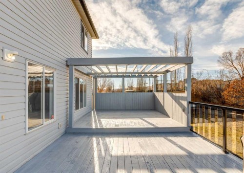 37 Cimarron Meadows Bay, Okotoks, AB - Outdoor With Deck Patio Veranda With Exterior