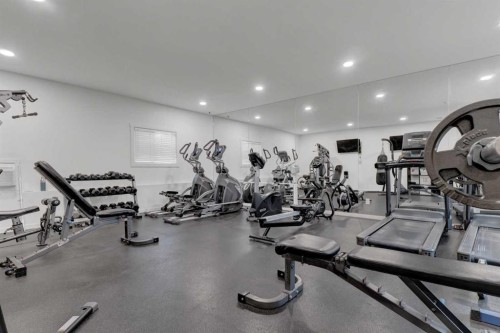 3420-181 Skyview Ranch Manor Ne, Calgary, AB - Indoor Photo Showing Gym Room