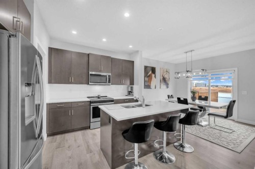 568 Cornerstone Avenue Ne, Calgary, AB - Indoor Photo Showing Kitchen With Upgraded Kitchen
