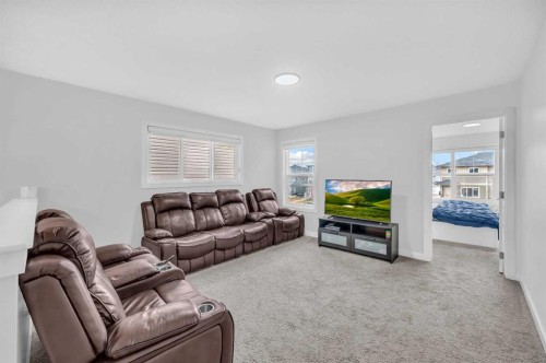 568 Cornerstone Avenue Ne, Calgary, AB - Indoor Photo Showing Living Room