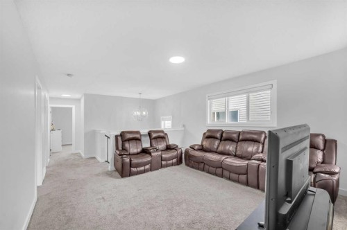 568 Cornerstone Avenue Ne, Calgary, AB - Indoor Photo Showing Living Room