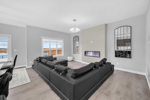 568 Cornerstone Avenue Ne, Calgary, AB - Indoor Photo Showing Living Room