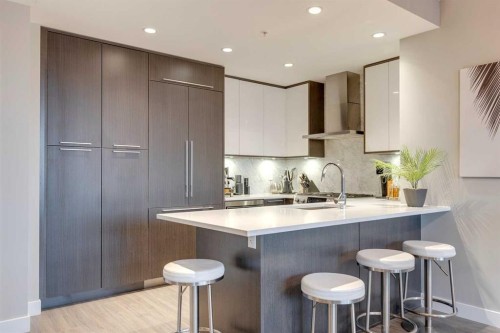 801-930 16 Avenue Sw, Calgary, AB - Indoor Photo Showing Kitchen With Upgraded Kitchen