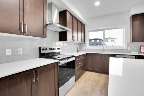 2007 Cornerstone Boulevard Ne, Calgary, AB - Indoor Photo Showing Kitchen With Upgraded Kitchen