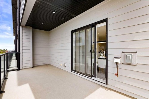 501-8155 8 Avenue Sw, Calgary, AB - Outdoor With Balcony With Exterior