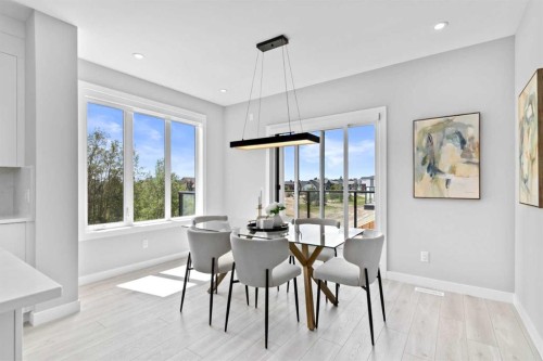 501-8155 8 Avenue Sw, Calgary, AB - Indoor Photo Showing Dining Room