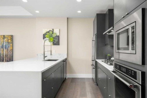 303-11 Burma Star Road Sw, Calgary, AB - Indoor Photo Showing Kitchen