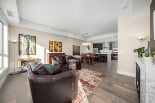 303-11 Burma Star Road Sw, Calgary, AB - Indoor Photo Showing Living Room