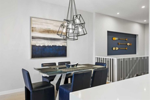 709 Marine Drive Se, Calgary, AB - Indoor Photo Showing Dining Room