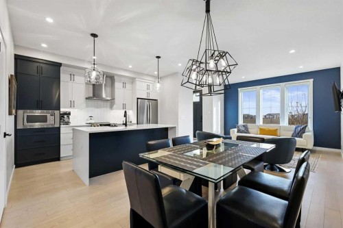 709 Marine Drive Se, Calgary, AB - Indoor Photo Showing Dining Room