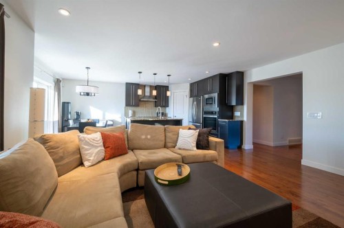 82 Chapalina Close Se, Calgary, AB - Indoor Photo Showing Living Room