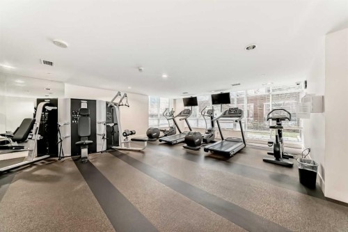 624 14 Avenue Sw, Calgary, AB - Indoor Photo Showing Gym Room