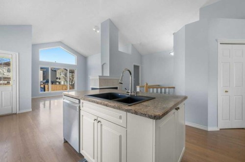 58 Chaparral Close Se, Calgary, AB - Indoor Photo Showing Kitchen With Double Sink