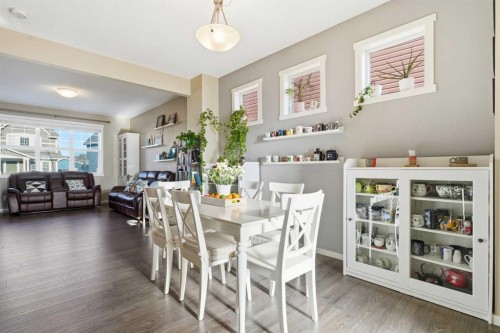 17 Auburn Meadows Link Se, Calgary, AB - Indoor Photo Showing Dining Room