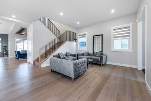 66 Waterford Road, Chestermere, AB - Indoor Photo Showing Living Room