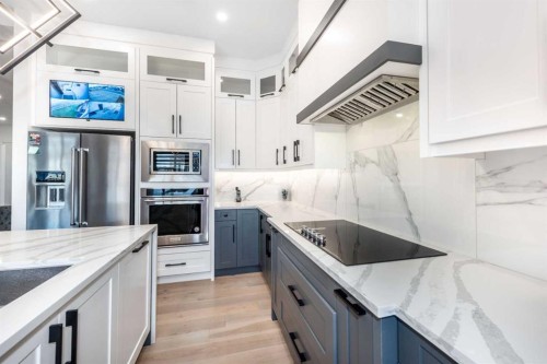 66 Waterford Road, Chestermere, AB - Indoor Photo Showing Kitchen With Upgraded Kitchen