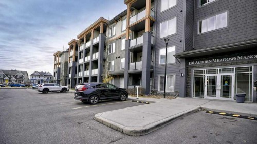 410-150 Auburn Meadows Manor Se, Calgary, AB - Outdoor With Balcony With Facade