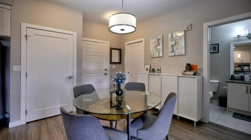410-150 Auburn Meadows Manor Se, Calgary, AB - Indoor Photo Showing Dining Room