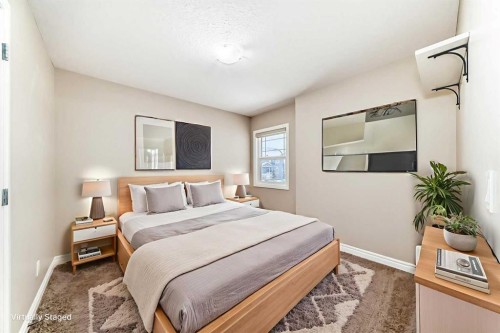 34 Cranbrook Hill Se, Calgary, AB - Indoor Photo Showing Bedroom