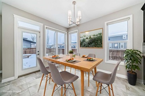 34 Cranbrook Hill Se, Calgary, AB - Indoor Photo Showing Dining Room
