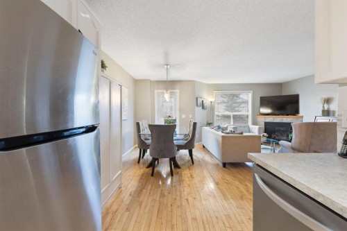 120 Douglas Glen Park Se, Calgary, AB - Indoor With Fireplace