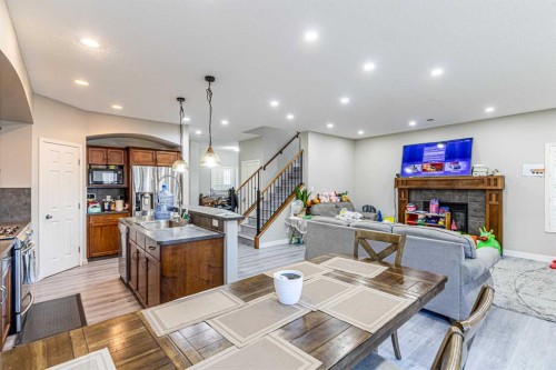 183 West Creek Landing, Chestermere, AB - Indoor With Fireplace