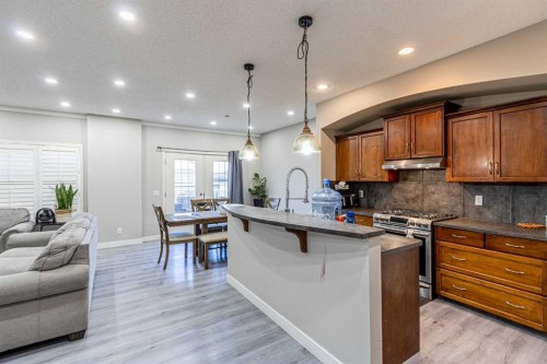 183 West Creek Landing, Chestermere, AB - Indoor Photo Showing Kitchen With Upgraded Kitchen