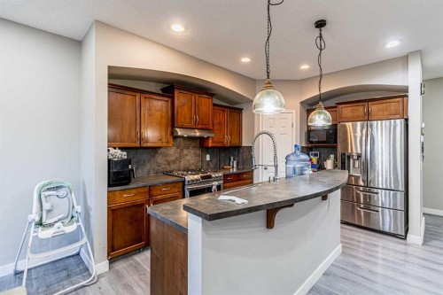 183 West Creek Landing, Chestermere, AB - Indoor Photo Showing Kitchen With Double Sink