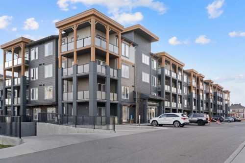 308-100 Auburn Meadows Manor Se, Calgary, AB - Outdoor With Balcony With Facade