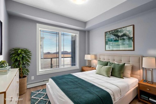 308-100 Auburn Meadows Manor Se, Calgary, AB - Indoor Photo Showing Bedroom