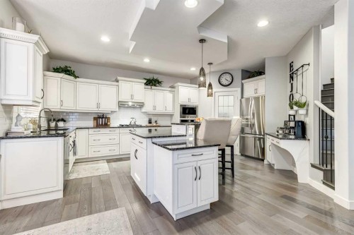 31 Tusslewood View Nw, Calgary, AB - Indoor Photo Showing Kitchen With Stainless Steel Kitchen With Upgraded Kitchen